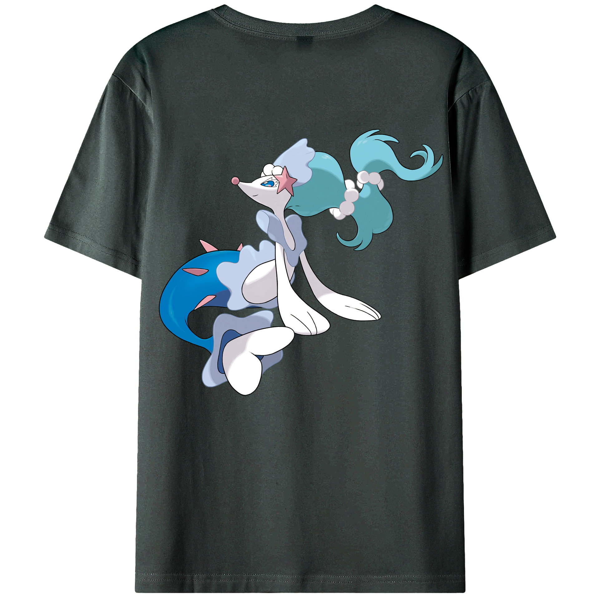 （画像用） ポケットモンスター Pokémon 綿100％ メンズ半袖Tシャツ（バックプリント） 通気性